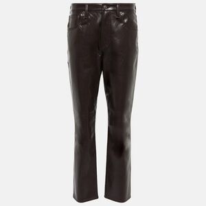 Size 28 NWT never worn Citizens of Humanity brown leather 5 pocket slim pants